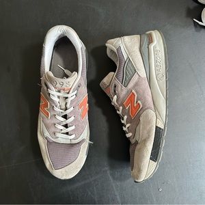 2013 NEW BALANCE 998 "MADE IN USA" 3M GREY ORANGE PIG SKIN [M998GGO] MEN’S 11 D